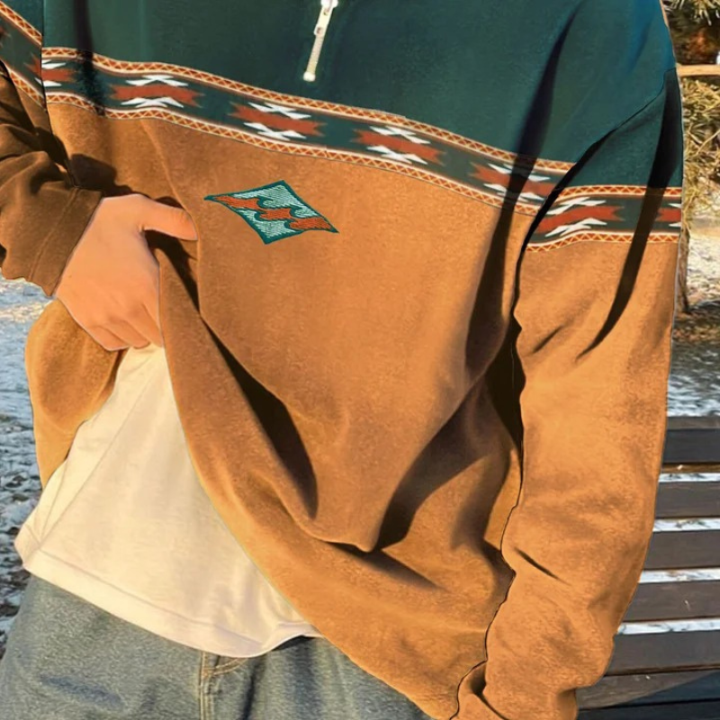 Men’s Knit Sweater in Lightweight Relaxed Fit | Casual Everyday Winter Jumper
