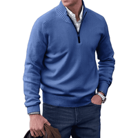 Men’s Quarter Zip Sweater in Classic Knitwear Style | Warm Winter Jumper