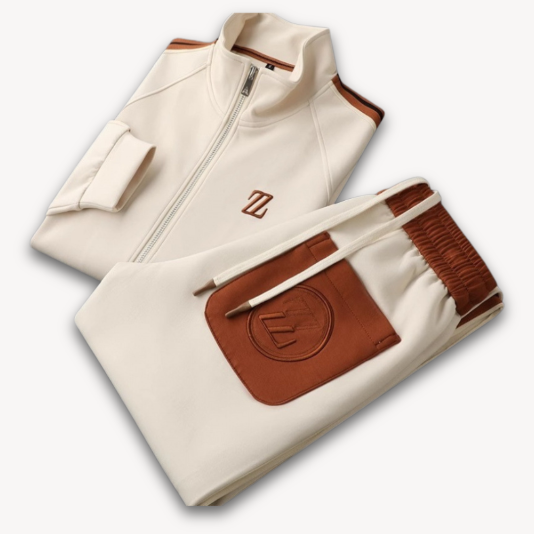 Men’s Tracksuit Set | Full-Zip Jacket and Joggers | Slim Fit | Casual Sportswear