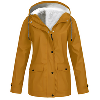Women’s Waterproof Jacket | Fleece Lined | Hooded Design | Warm Rainproof Outerwear