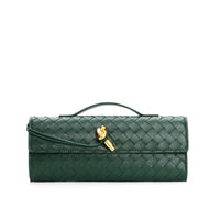 Marcelle | Woven Leather Clutch Bag | Crossbody & Shoulder Option