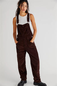 Vintage Denim Dungarees | Adjustable Straps | Casual Jumpsuit for Women