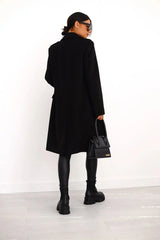 Women’s Double-Breasted Coat | Tailored Longline Fit | Elegant Winter Layer