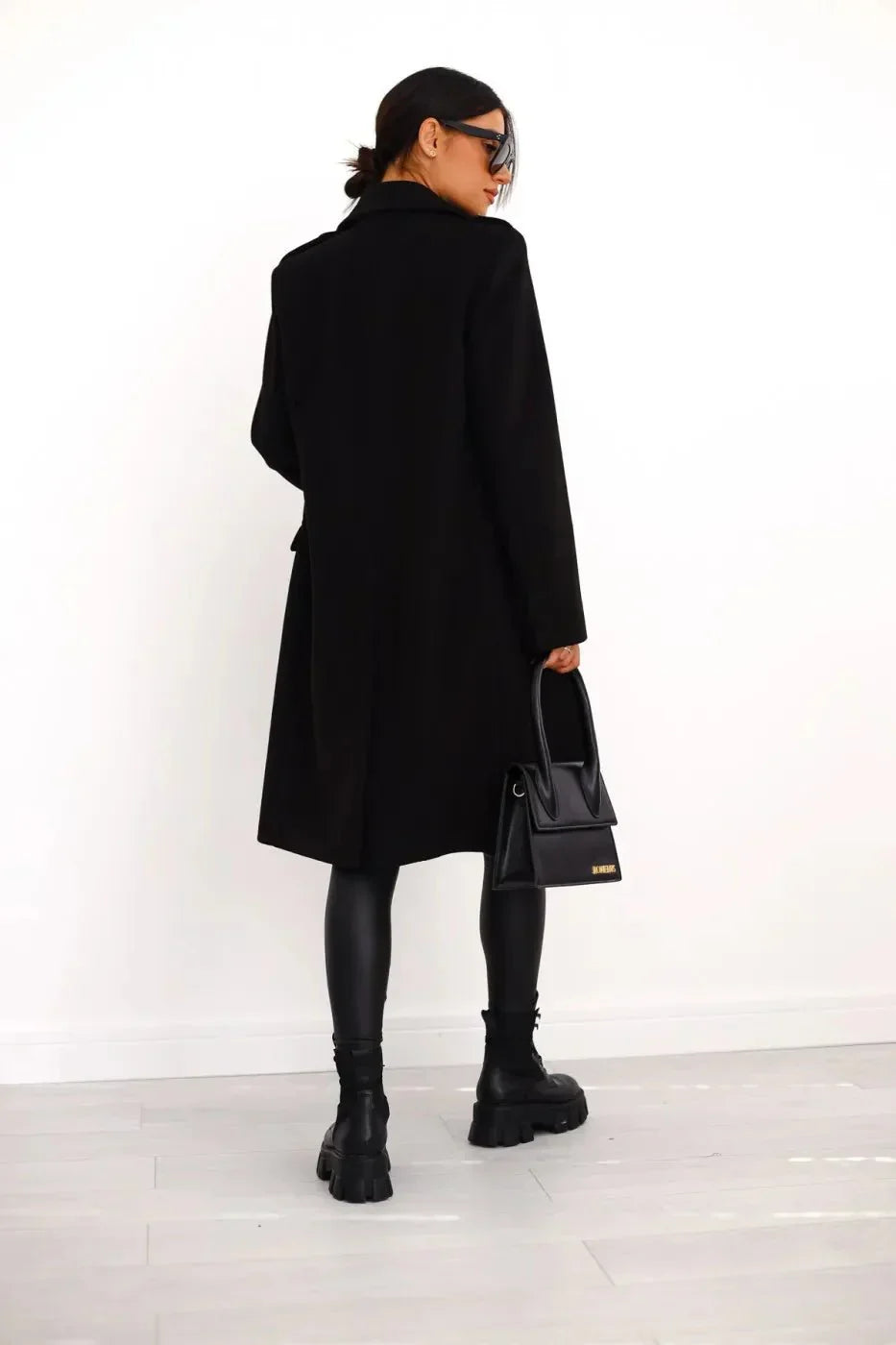 Women’s Double-Breasted Coat | Tailored Longline Fit | Elegant Winter Layer