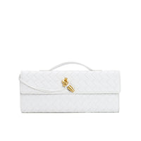 Marcelle | Woven Leather Clutch Bag | Crossbody & Shoulder Option