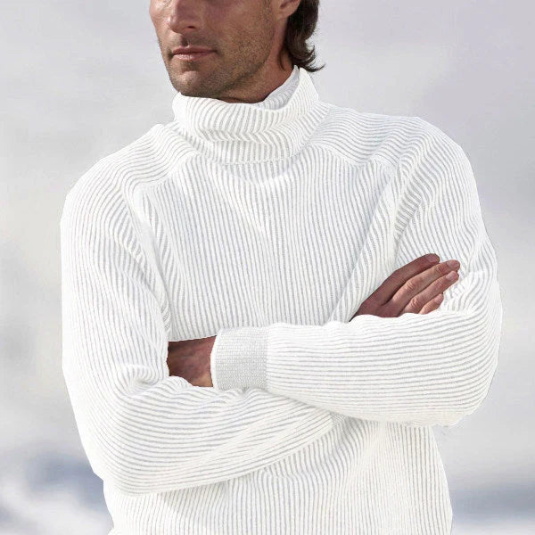 Men’s Roll Neck Pullover in Classic Knitwear Style | Warm Winter Jumper