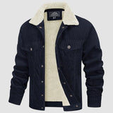 Men’s Corduroy Jacket | Button-Up Front | Warm Sherpa Lining | Casual Autumn Outerwear