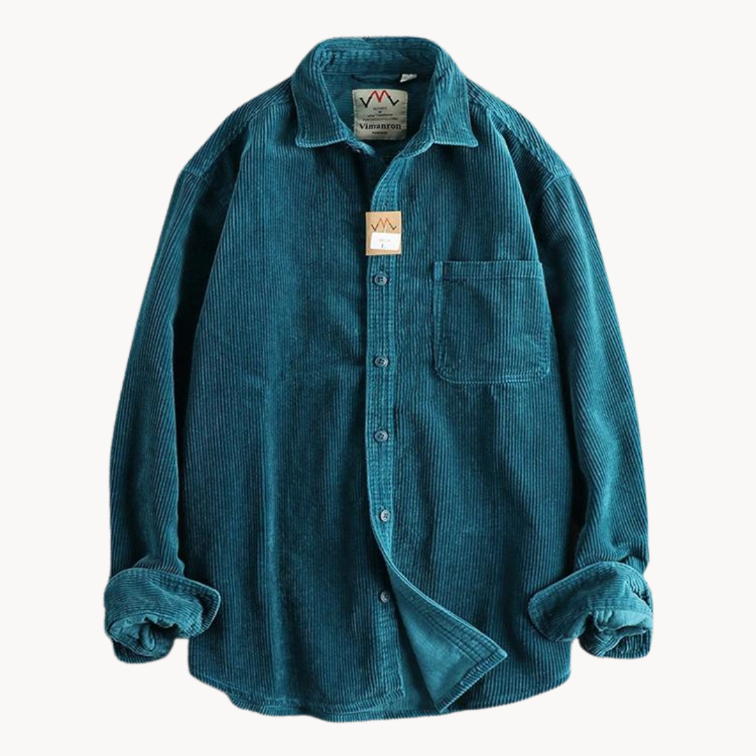Men’s Corduroy Overshirt | Casual Layer | Button-Up Design | Autumn Essential