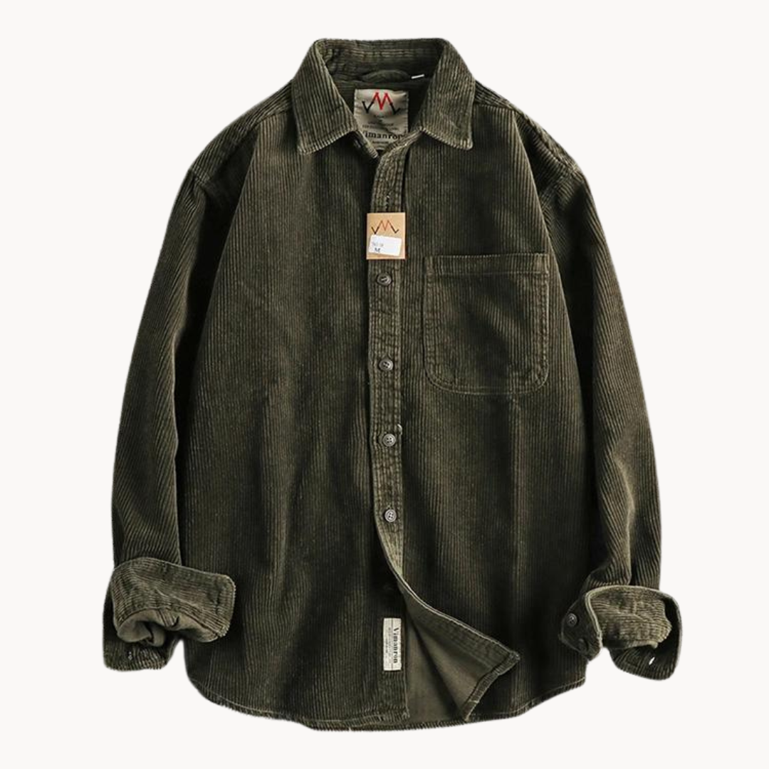 Men’s Corduroy Overshirt | Casual Layer | Button-Up Design | Autumn Essential