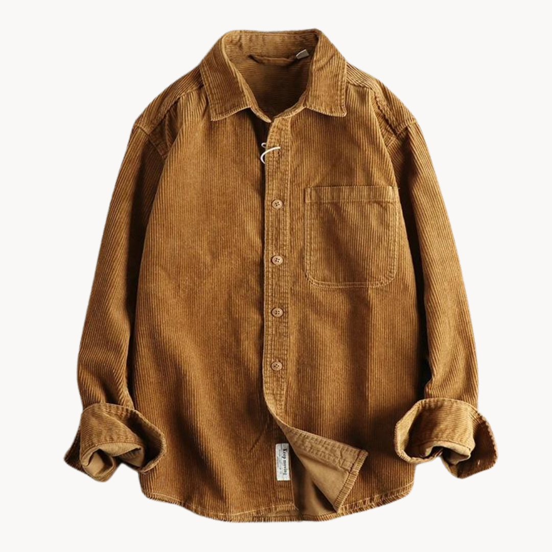 Men’s Corduroy Overshirt | Casual Layer | Button-Up Design | Autumn Essential