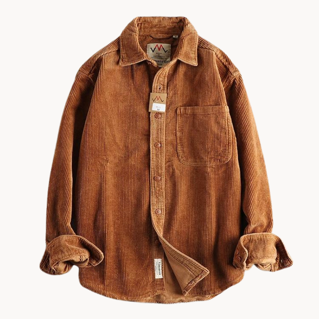 Men’s Corduroy Overshirt | Casual Layer | Button-Up Design | Autumn Essential