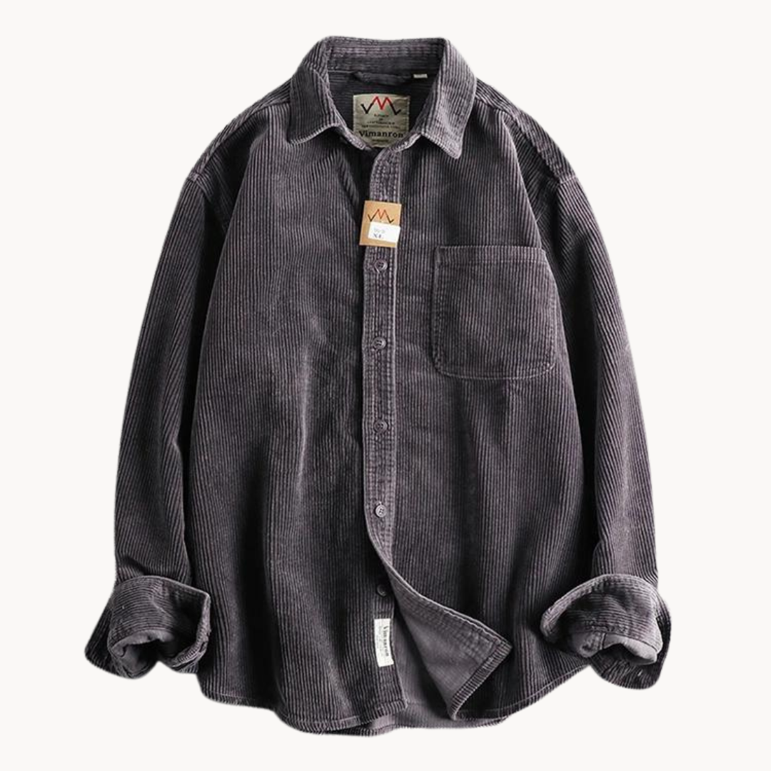 Men’s Corduroy Overshirt | Casual Layer | Button-Up Design | Autumn Essential