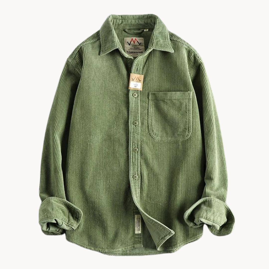 Men’s Corduroy Overshirt | Casual Layer | Button-Up Design | Autumn Essential