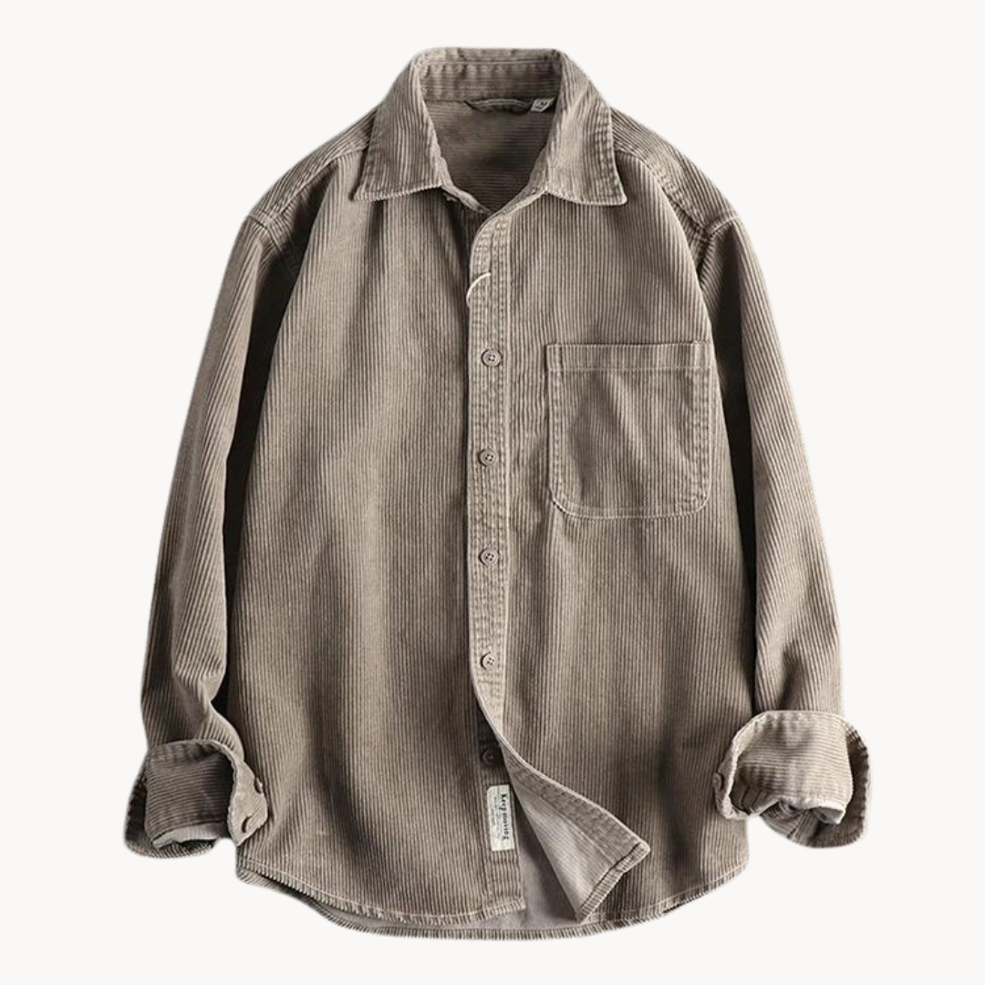 Men’s Corduroy Overshirt | Casual Layer | Button-Up Design | Autumn Essential