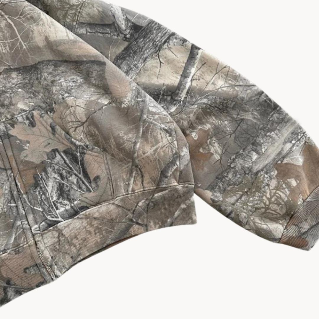 Oversized Camouflage Hoodie | Relaxed Fit | Outdoor Streetwear | Unisex Design