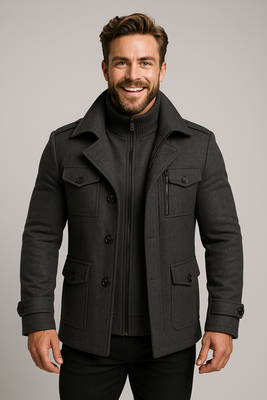 Men’s Blazer Jacket 2-Piece Set in Tailored Fit | Smart Formal and Casual Suit