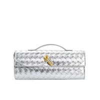 Marcelle | Woven Leather Clutch Bag | Crossbody & Shoulder Option