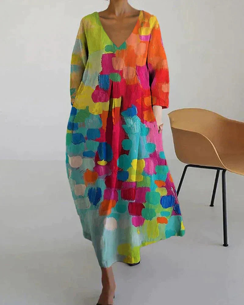 Colorful Printed Summer Dress | Flattering Fit | Casual Dresses for Women