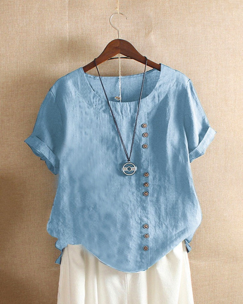 Short Sleeve Blouse | Relaxed Fit | Summer Tops for Women