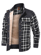 Men’s Lumber Jacket with Fur Lining in Winter Style | Warm Casual Coat