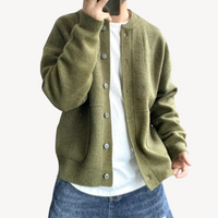 Men’s Button Cardigan | Relaxed Fit Knitwear Jumper