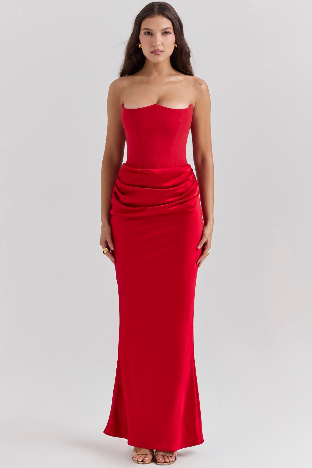 Nayla | Off-Shoulder Corset Maxi Dress | Evening & Party Outfit