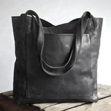 Women’s Leather Shoulder Bag | Elegant Handbag | Large Everyday Tote | Stylish Functional Design
