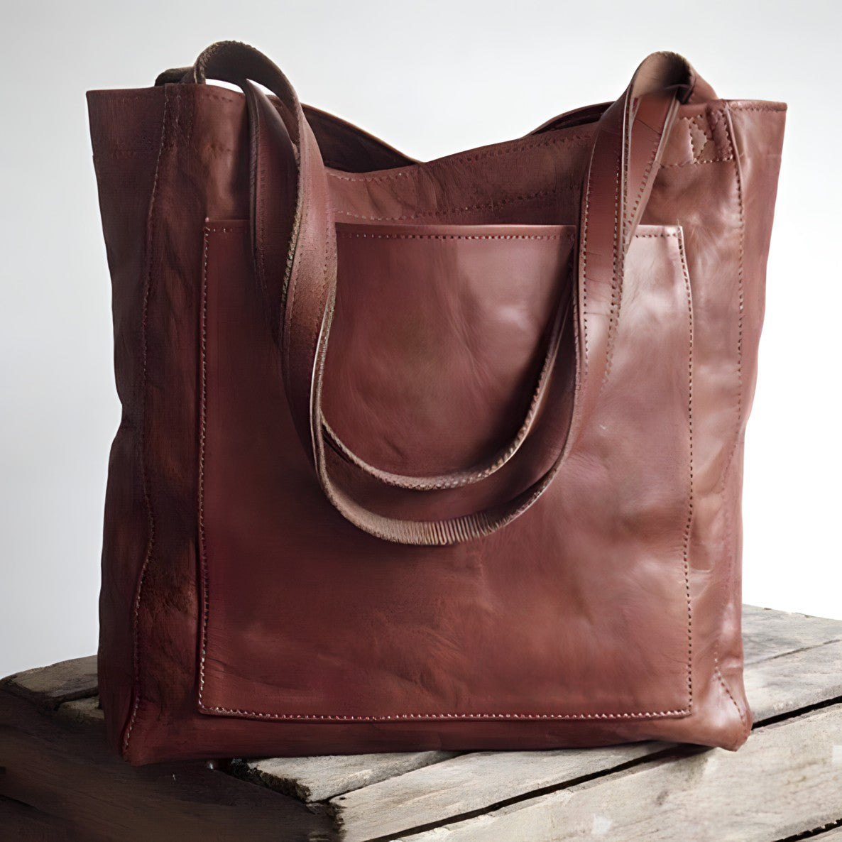 Women’s Leather Shoulder Bag | Elegant Handbag | Large Everyday Tote | Stylish Functional Design