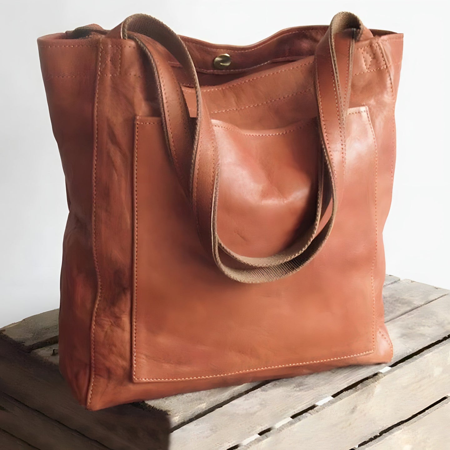 Women’s Leather Shoulder Bag | Elegant Handbag | Large Everyday Tote | Stylish Functional Design