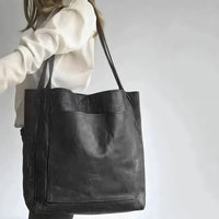 Women’s Leather Shoulder Bag | Elegant Handbag | Large Everyday Tote | Stylish Functional Design