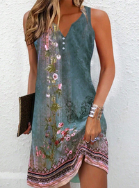 Women’s Sleeveless Mini Dress in Relaxed Fit Style | Casual Party & Occasion Dress