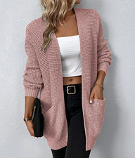 Women’s Long Sleeve Cardigan | Everyday Knitwear Layer for Autumn and Winter