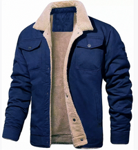 Men’s Bomber Jacket in Thermal Windproof Style | Stylish Winter Outerwear