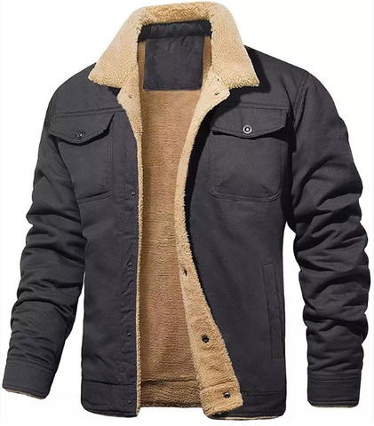 Men’s Bomber Jacket in Thermal Windproof Style | Stylish Winter Outerwear