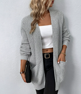 Women’s Long Sleeve Cardigan | Everyday Knitwear Layer for Autumn and Winter
