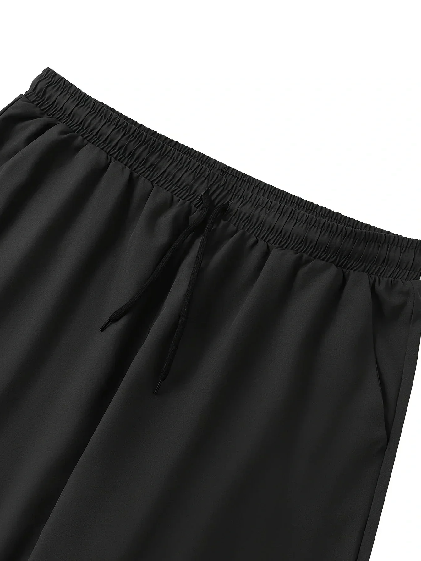 Men’s Slim-Fit Chino Trousers | Cropped Length | Adjustable Drawstring Waist | Lightweight Casual Pants