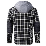 Men’s Lumberjack Hoodie Jacket in Winter Check Style | Warm Casual Coat