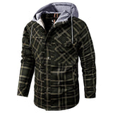 Men’s Lumberjack Hoodie Jacket in Winter Check Style | Warm Casual Coat