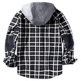 Men’s Lumberjack Hoodie Jacket in Winter Check Style | Warm Casual Coat