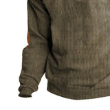 Men’s Stand Collar Quarter Zip Sweatshirt | Casual Knit Pullover for All Seasons