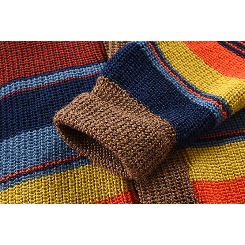 Men’s Knitted Cardigan with Lapel Collar in Colourblock Style | Smart Casual Jumper