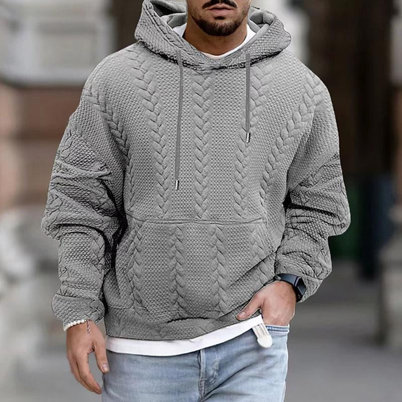 Men’s Printed Hoodie in Relaxed Streetwear Style | Casual Knit Sweatshirt