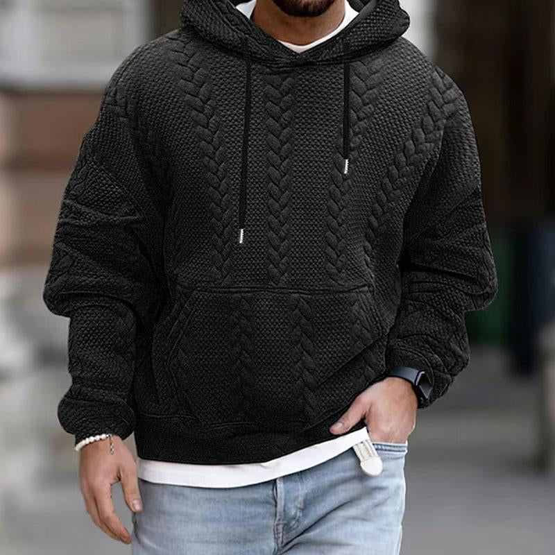 Men’s Printed Hoodie in Relaxed Streetwear Style | Casual Knit Sweatshirt