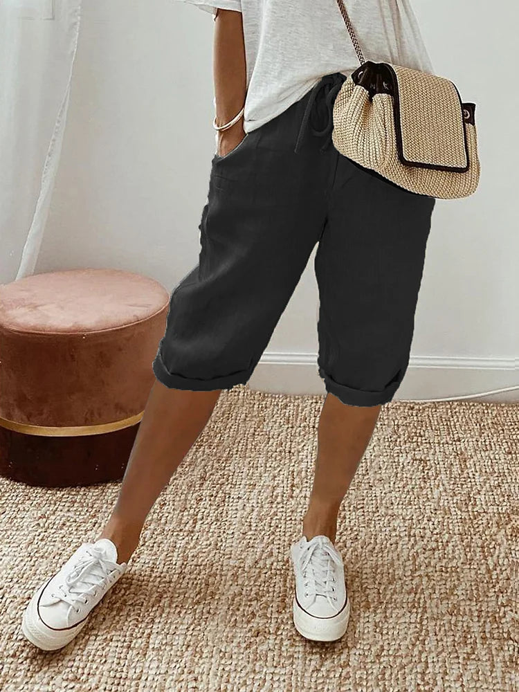 Drawstring Waist Shorts | Lightweight Fit | Summer Style | With Pockets