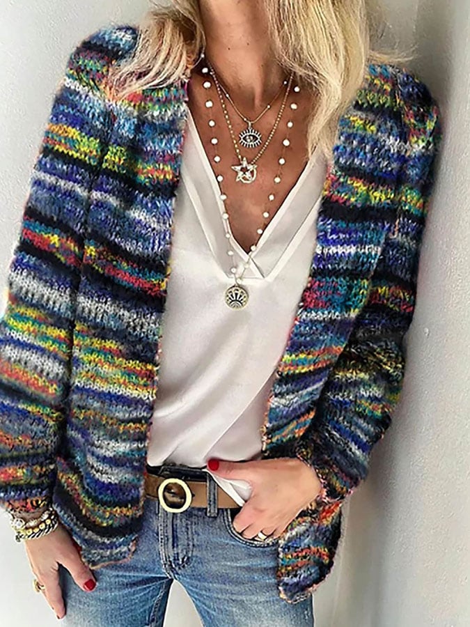 Women’s Long Knit Cardigan in Relaxed Fit Style | Elegant Winter Layer