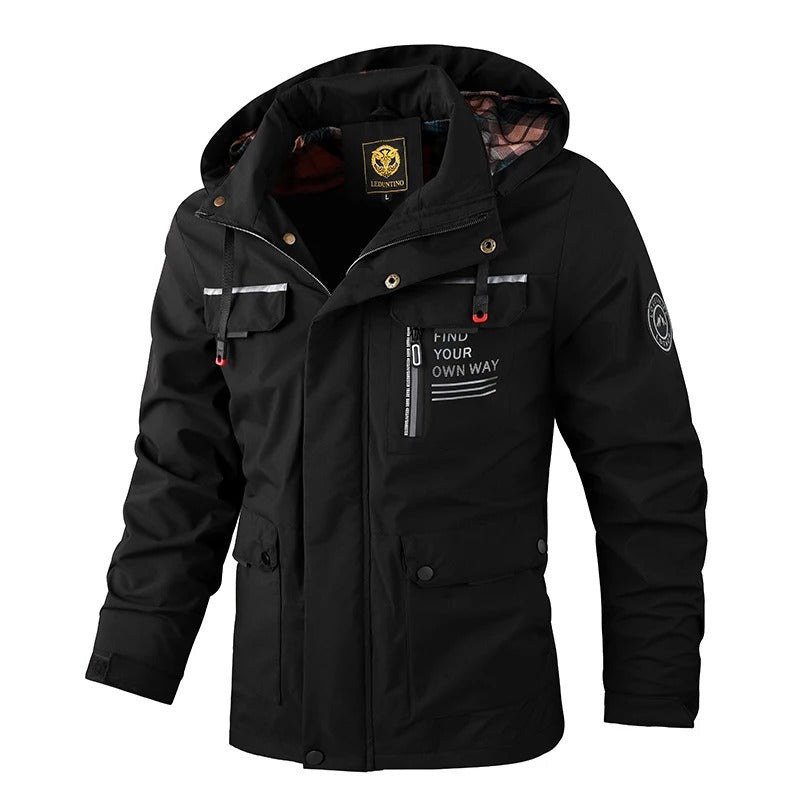 Men’s Winter Jacket with Hood in Durable Outdoor Style | Waterproof Warm Coat