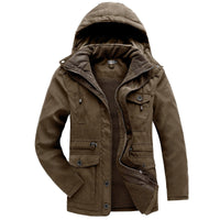 Men’s Winter Jacket with Fleece Lining and Hood | Warm Waterproof Coat