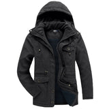 Men’s Winter Jacket with Fleece Lining and Hood | Warm Waterproof Coat