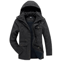 Men’s Winter Jacket with Fleece Lining and Hood | Warm Waterproof Coat
