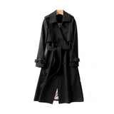 Women’s Belted Trench Coat | Double-Breasted Design | Longline Fit | Transitional Outerwear